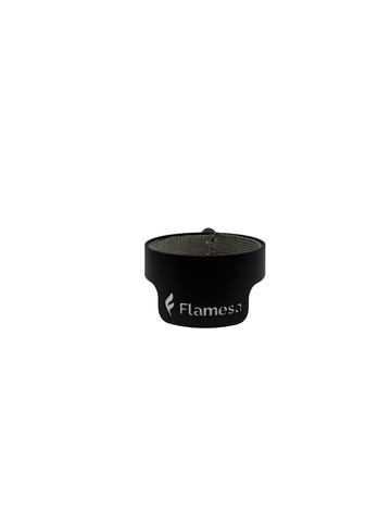 Logollinen lasiputken pidike | Flare & Lumina -pellettiterassilämmittimet | Flamesa®