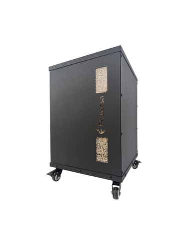 Contenitore per pellet con ruote | Flamesa®