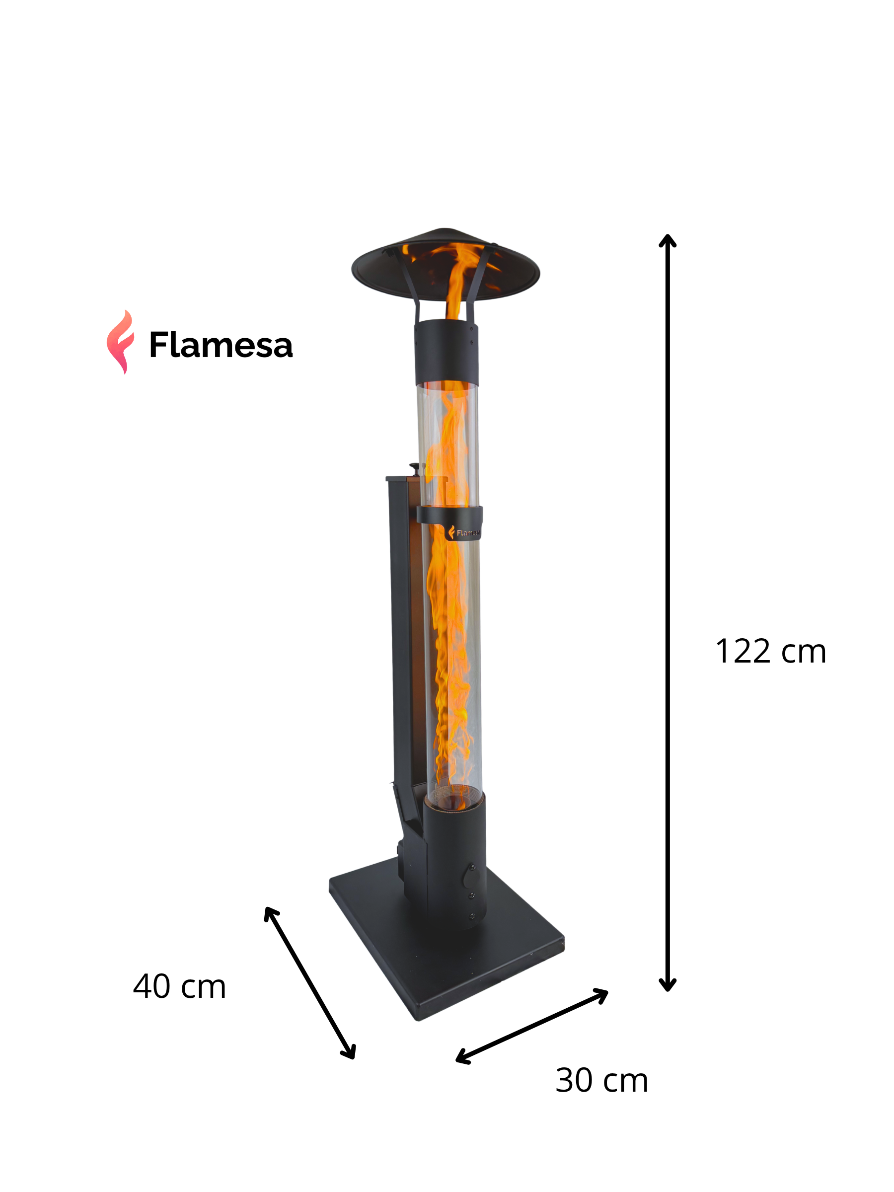 Flamesa Avara riscaldatore per terrazza da esterno – foto 5