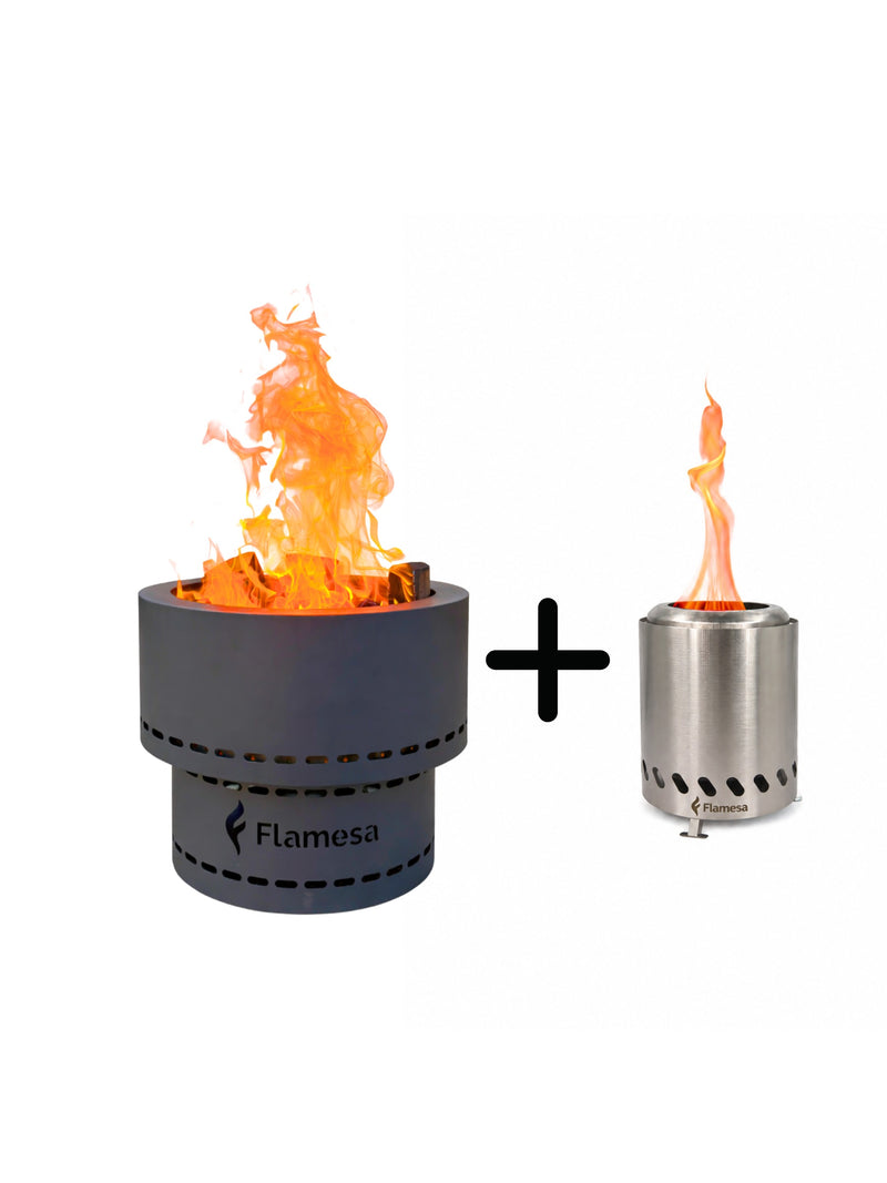 Flamesa® Flame – Braciere senza fumo da esterno